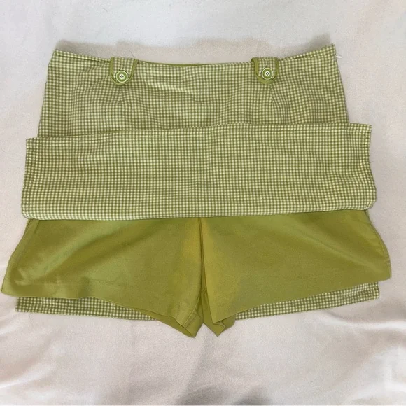 Requirements Lime Checkered Skort - Picture 2 of 5